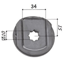 Testina sfilabile con foro a