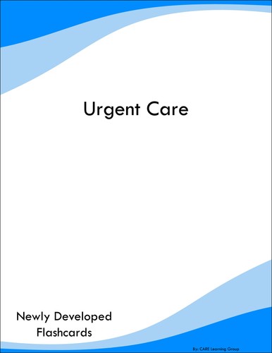 Urgent care study guide prep - care,