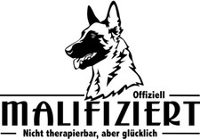 Adesivo auto MALINOIS -