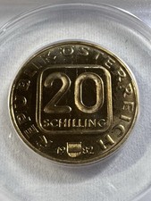 Cameo Austria 20 scellini 1982 grado PR 67 di ANACS Haydn