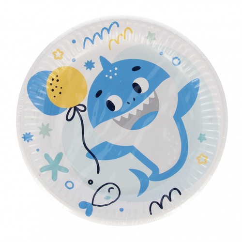 Talerz papierowy 180 rekin - papierowy,