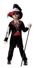 Rubies Costume Día de los Muertos per Bambino Vestito Halloween Carnevale Bimbo