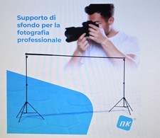  Supporto per Sfondo Fotografico Regolabile per Ritratto