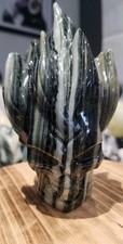 Ven jade crystal - flame, skull