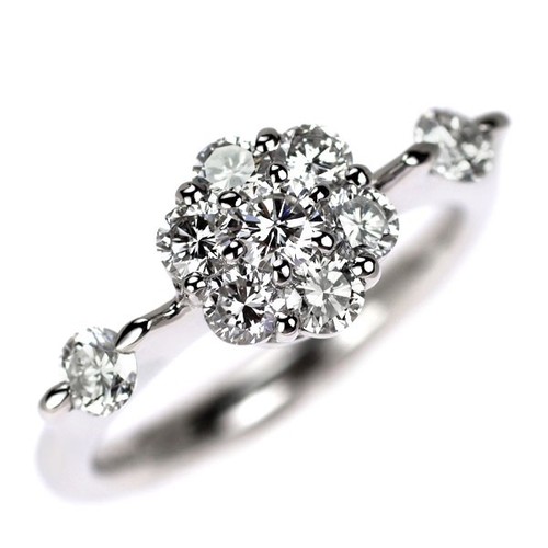 Anello con diamanti pt900 - con,