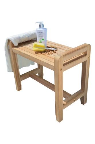 Sgabello legno teak grado - legno, a