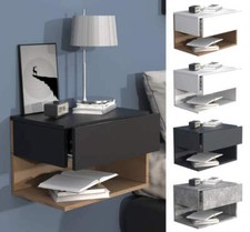 Comodino da letto sospeso a