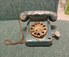 Telefono Giocattolo Latta Epoca