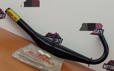 Marmitta Turbokit Minarelli P6 P4  Stesino Tubone Motron Attacco 3 Fori NUOVA 