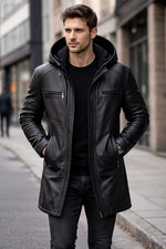 Cappotto uomo vera pelle di