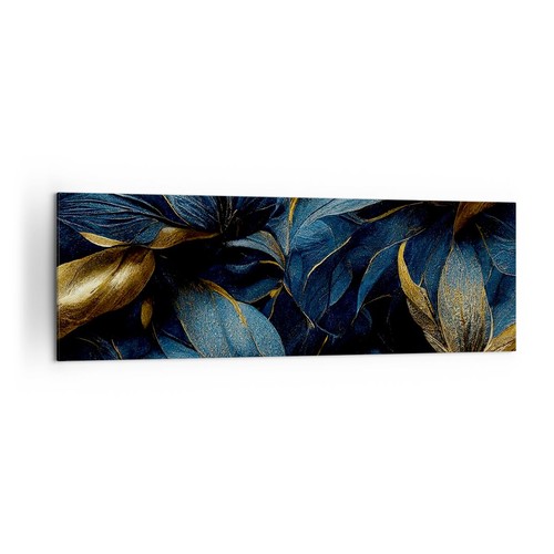 Quadro tela 160x50cm fiori - su,