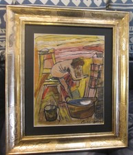 1940 Luigi Bartolini  Santilla - Olio su tavola Firmato e datato con prezzo.