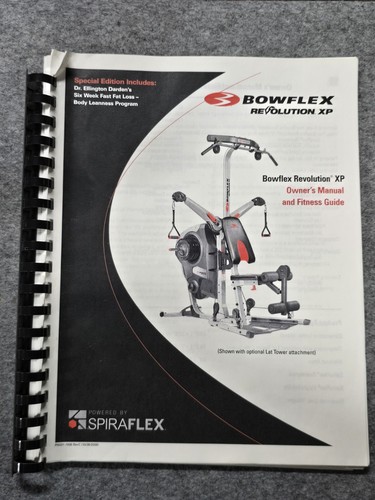 Bowflex revolution manuale - bowflex, xp
