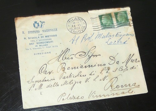 Vecchia busta lettera - vecchia, da