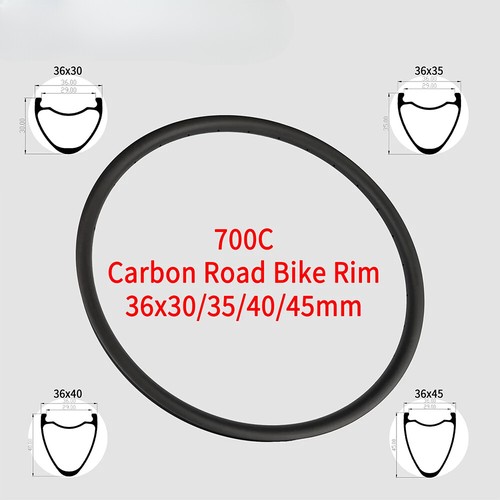 Cerchio carbonio 700c bici - 700c,