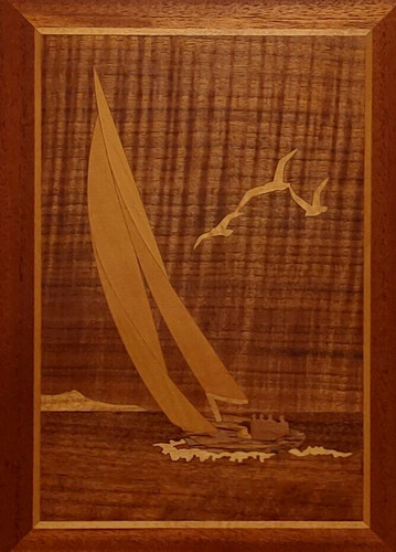 Quadro intarsio fiume hudson - quadro,
