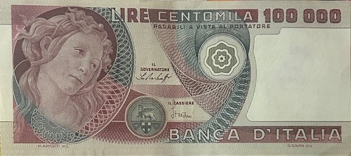 Italy 100000 lire banknote - italy,