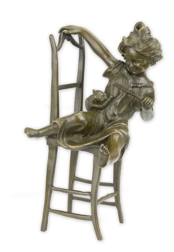 Scultura bronzo ragazza - scultura,