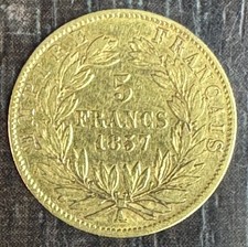 NAPOLEONE III - 5 FRANCHI ORO
