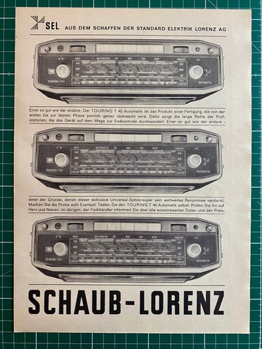 1963 schaub lorenz - schaub, touring