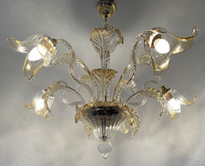 Lampadario classico in vetro