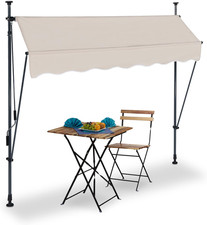 Tenda Da Sole, Protezione per Il Balcone, Regolabile, Senza Fori, Manovella, 200