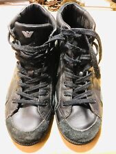 SCARPE SNEAKERS ARMANI JEANS IN PELLE COLORE NERO MISURA 40