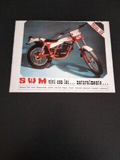 1978 SWM TRIAL 125 MOTO MOTORCYCLE 1970's PUBBLICITA VINTAGE AD
