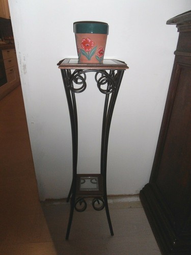 Porta vaso ferro battuto - vaso,