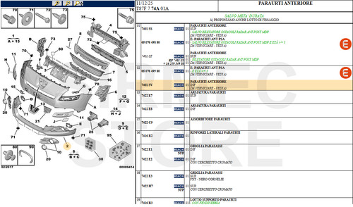 7401sv paraurti anteriore - 7401sv,