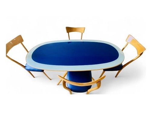 Tavolo legno vetro con 4 - vetro,
