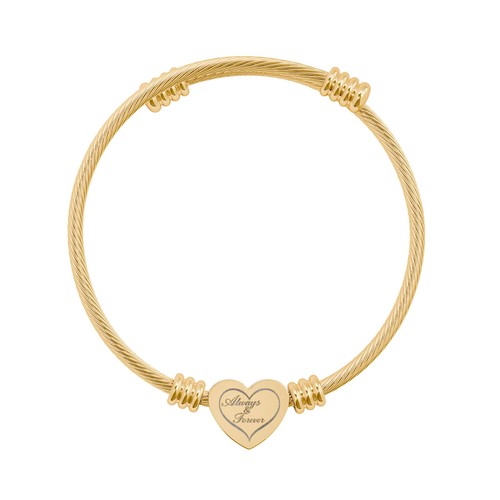 Bracciale cuore inciso - cuore, |