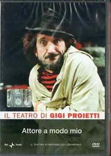 IL TEATRO DI GIGI PROIETTI ATTORE A MODO MIO DVD NUOVO SIGILLATO