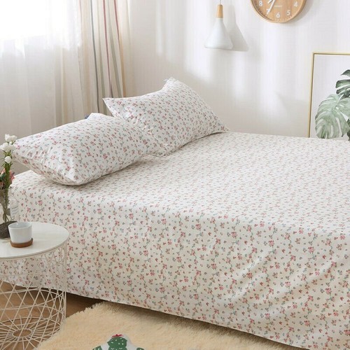 Set lenzuola fiori cotone
