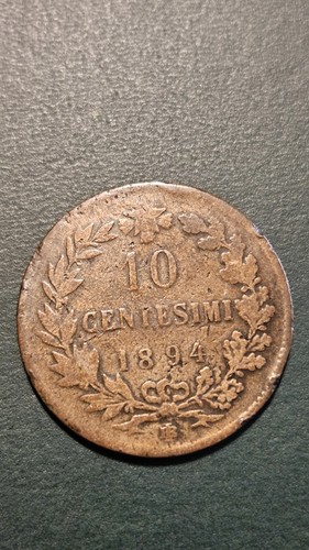 Regno italia centesimi - d'italia, 10