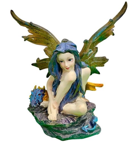Fatina resina fantasy seduta - fatina,
