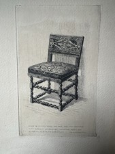 Antica sedia veneziana incisa