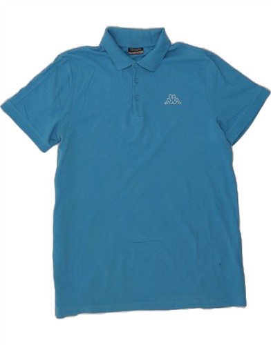 Polo uomo kappa blu cotone - polo,