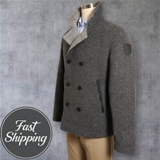 ADD Giubbotto Piumino Uomo Misto Lana Esterno US TAGLIA 44 Design Italiano Grigio