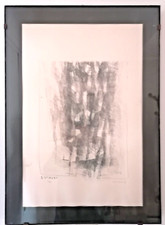 ENZO BRUNORI ( 1924 - 1993) OPERA INCISIONE ACQUAFORTE CORNICE E VETRO cm 39x60