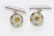 Gemelli a sfera vintage Pave