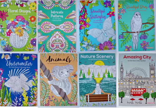 Adult colouring book stress - colouring, book,