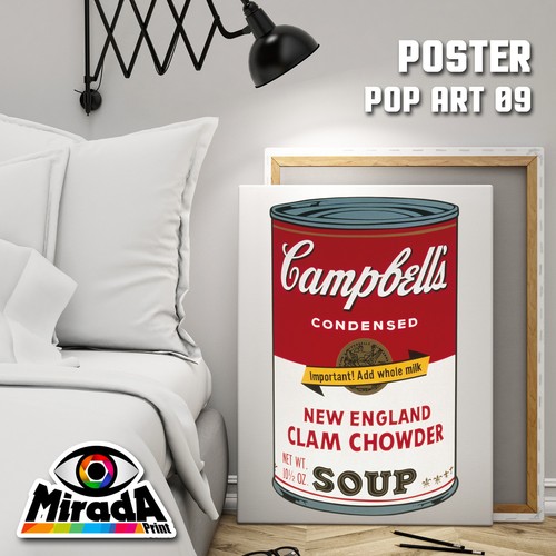Poster pop art - soup, campbell's