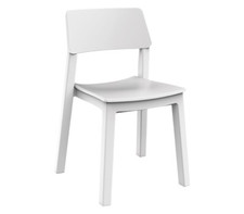 SEDIA IN RESINA BISTROT BIANCA 51x48x78h