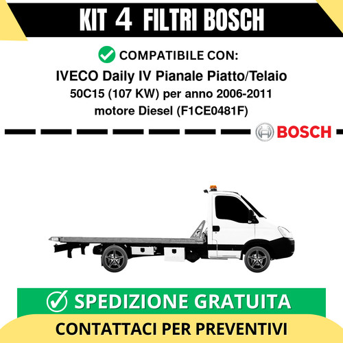 Kit bosch filtri tagliando - filtri,