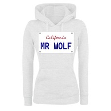 Felpa Donna & Bambin Cappuccio - MR Wolf Targa - Divertente Humor