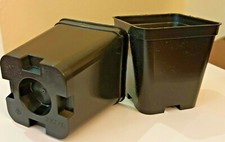 VASI PLASTICA QUADRATI cm  7 (7x7) 7x7x8 VIVAIO, SEMINA, CACTUS  NUOVI ITALIA  *