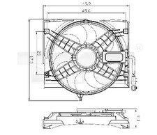 Ventola radiatore 803 0011 - radiatore, tyc
