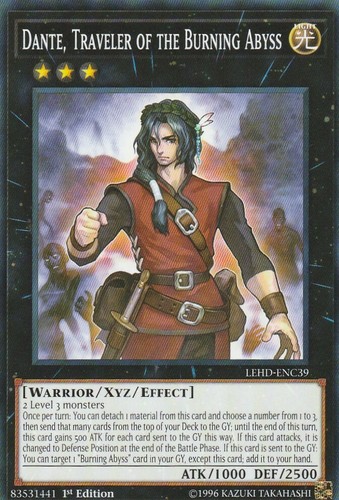 Carta yugioh dante viaggiatore - dante,