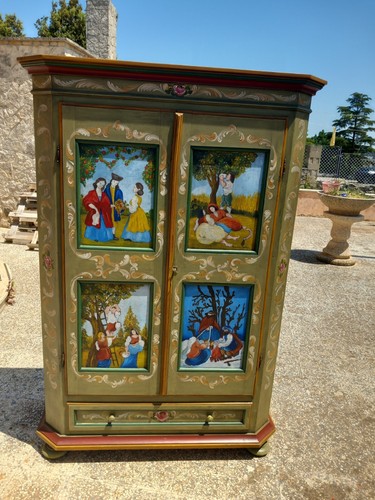 Armadio tirolese dipinto - armadio,